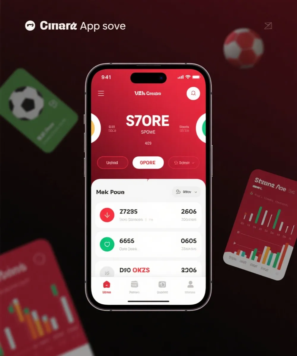 即時比分與賽況數據介面示意